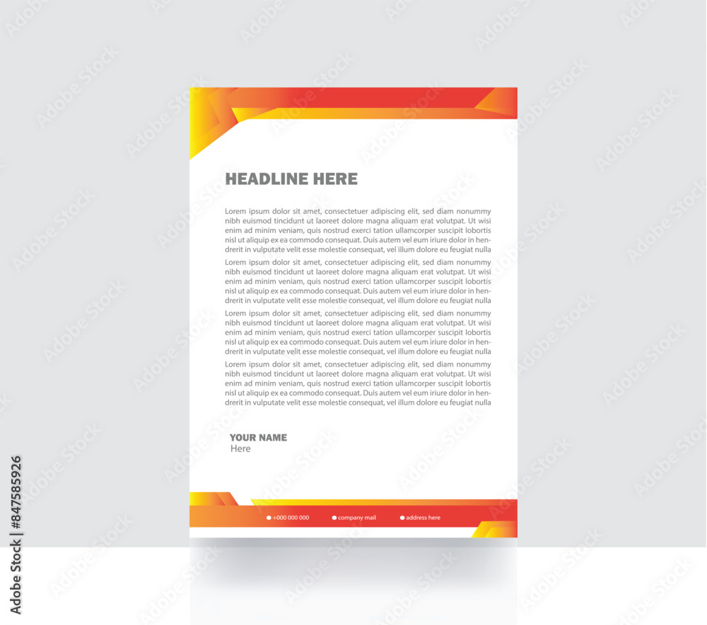 Business letterhead design Business letterhead design