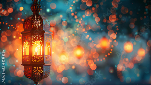 Festive lantern art symbolizing hope and renewal during the holiday season, adding a decorative touch.
