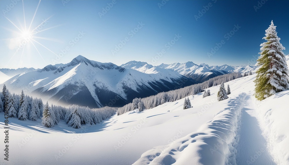 【リアルな風景】壮大な雪山の壁紙 【リアルな風景】壮大な雪山の壁紙
