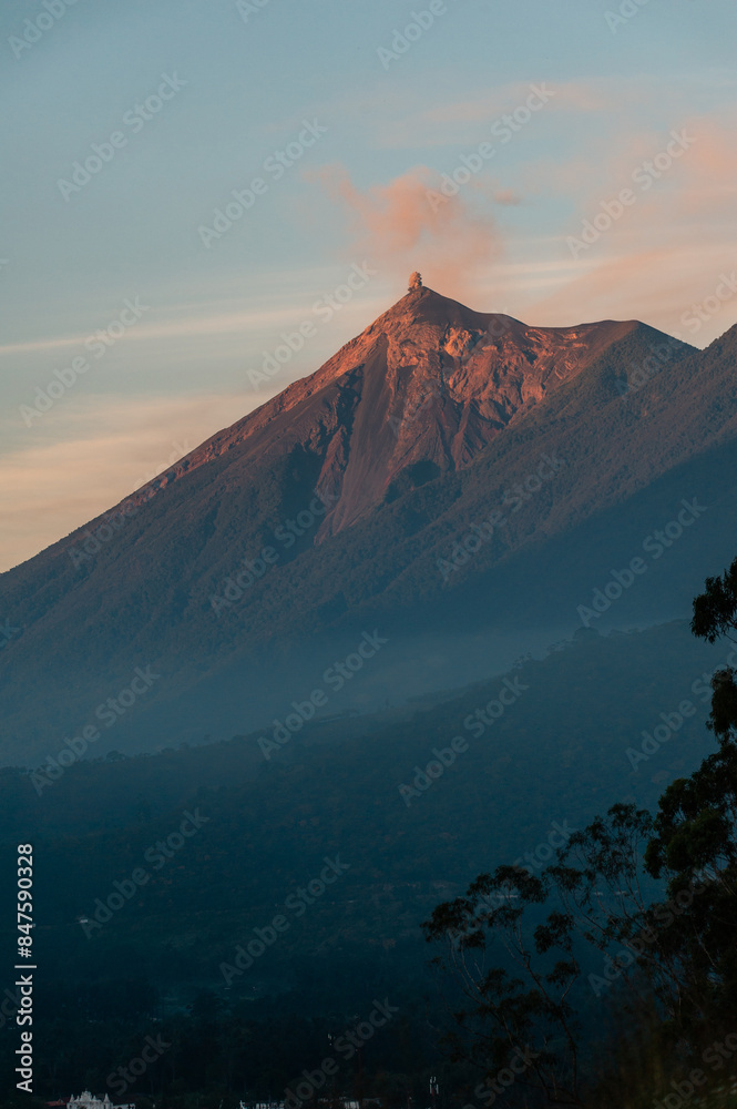 fire volcano from Antigua Guatemala fire volcano from Antigua Guatemala