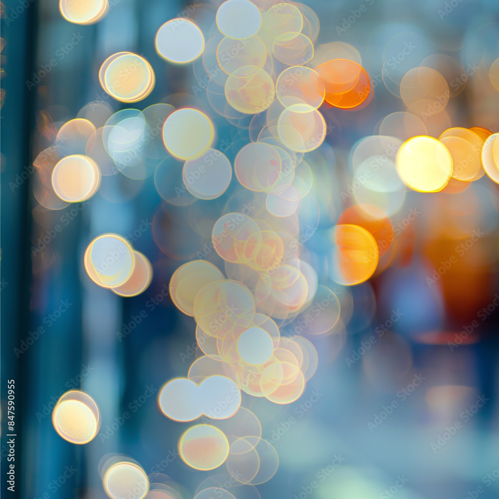 Obraz premium Vibrant Festive Bokeh Lights Image