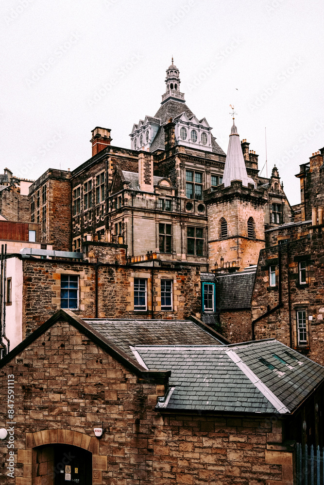 Spires and rooftops of Edinburgh