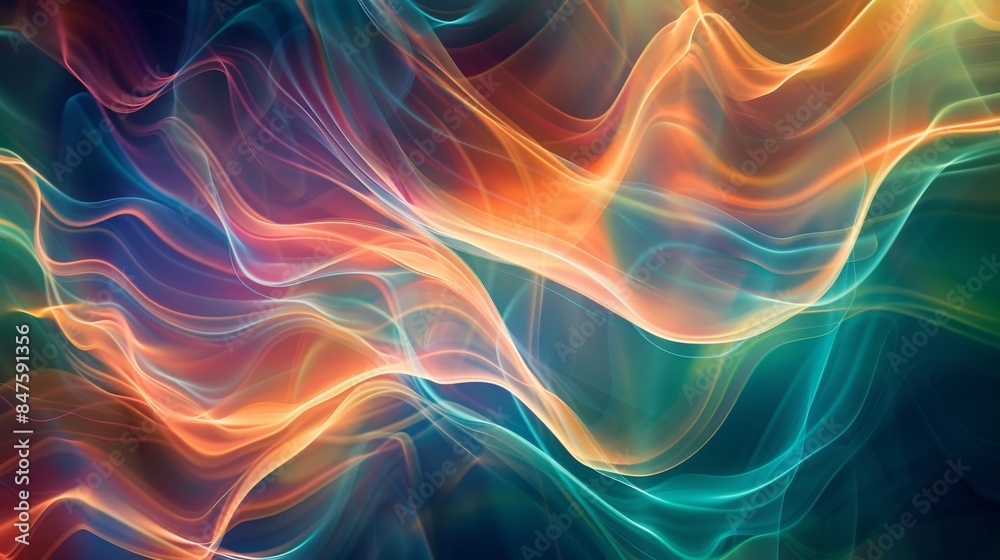 Translucent layered brushstrokes auroras abstract background Translucent layered brushstrokes auroras abstract background