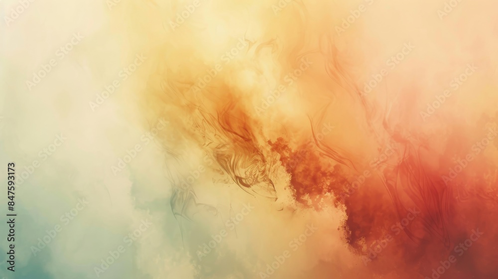 Fototapeta premium Translucent watercolor stains minimalist abstract background