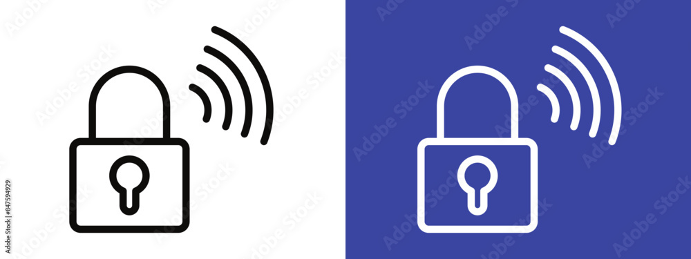 Smart Home Lock Icon Ideal for Home Security and Technology Smart Home Lock Icon Ideal for Home Security and Technology