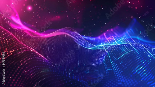 Abstract neon lights background illusttration geenerateed byy ai