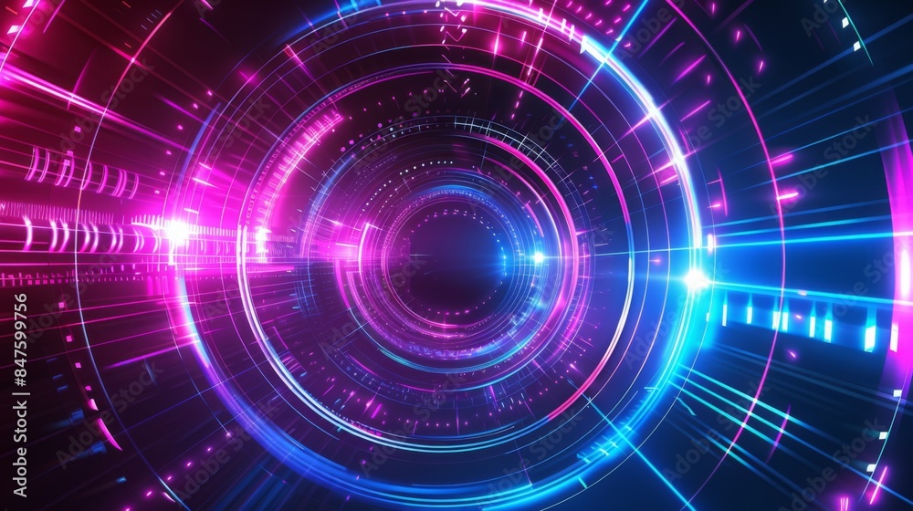 Abstract neon light background illustration generated by ai Abstract neon light background illustration generated by ai