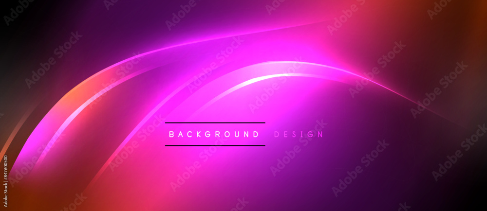 Neon glowing circle rays, light round lines in the dark, planet style neon wave lines. Energetic electric concept design for wallpaper, banner, background Neon glowing circle rays, light round lines in the dark, planet style neon wave lines. Energetic electric concept design for wallpaper, banner, background