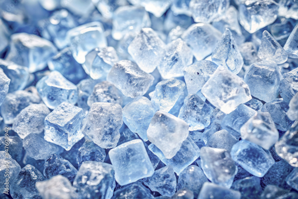 crushed ice in front of the white background. crushed ice in front of the white background.
