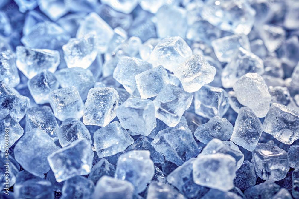 crushed ice in front of the white background. crushed ice in front of the white background.