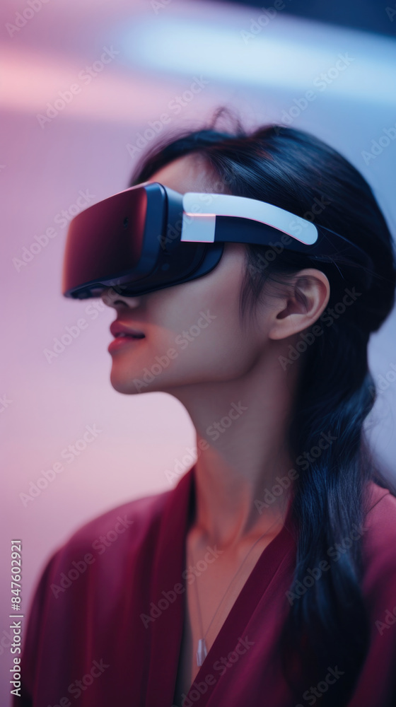 女, 女性, ヘッドセット, バーチャル, VR, メガネ, テクノロジー, 科学, 未来, woman, female, headset, virtual, VR, glasses, technology, science, future