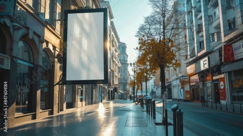 Billboard in the city. Illustration generated by ai
