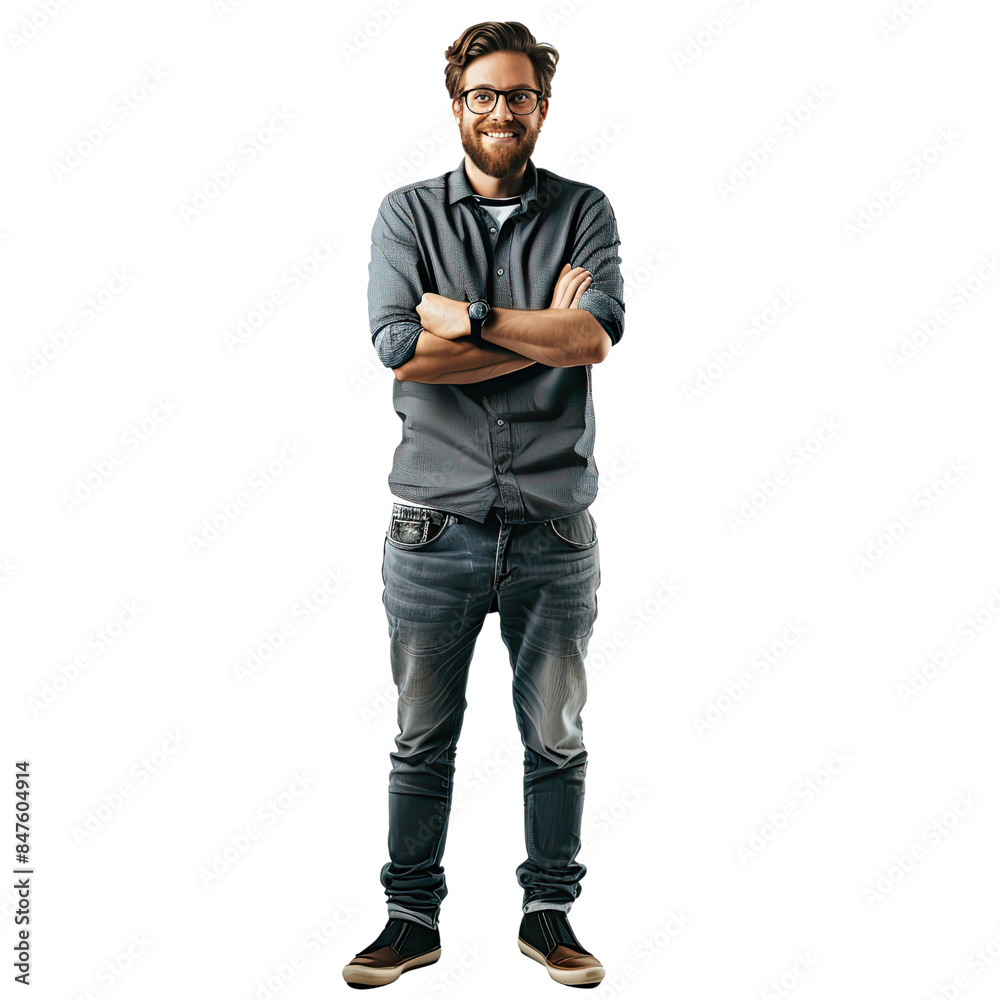 Photo Of A Man Without Background, Generative AI Photo Of A Man Without Background, Generative AI
