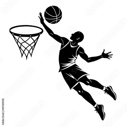 basketball player silhouette