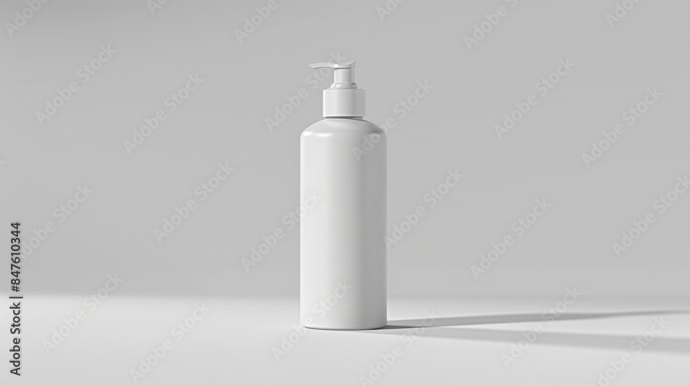 Cosmetic bottles mock up illustration generated by ai Cosmetic bottles mock up illustration generated by ai