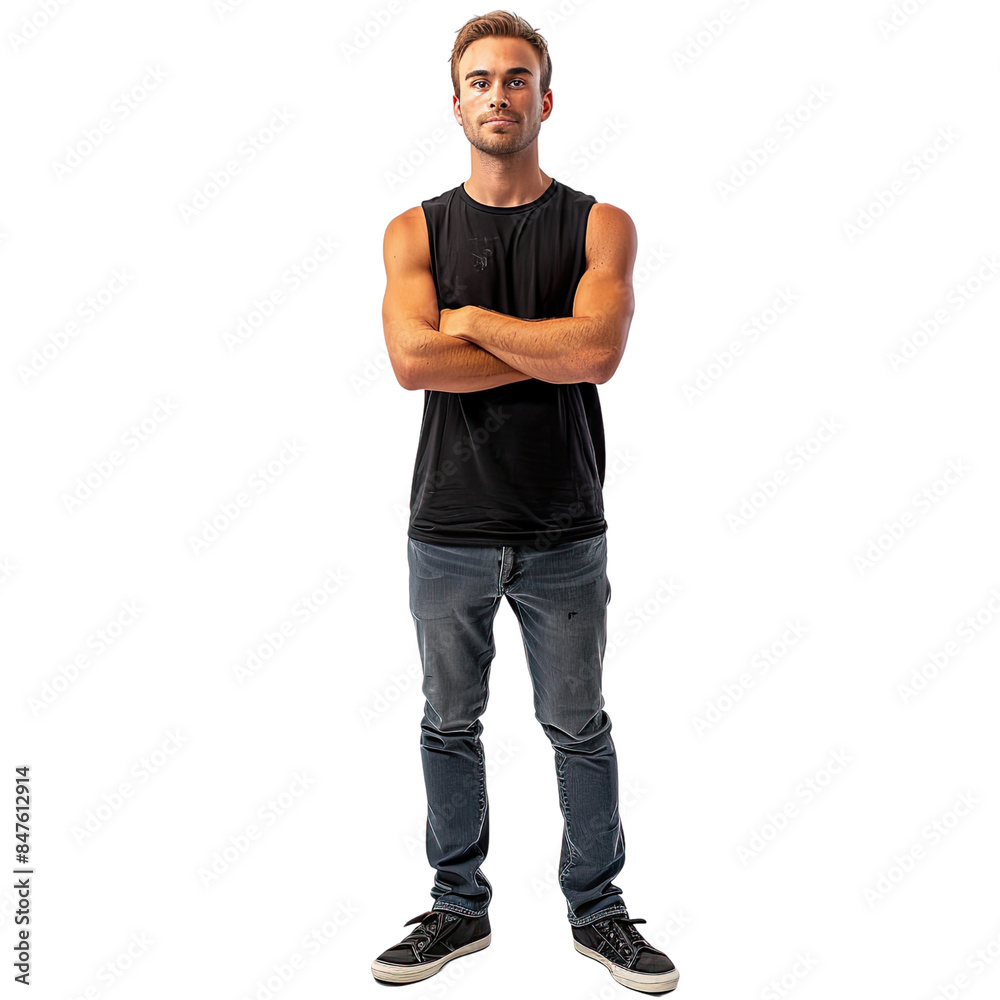 Photo Of A Man Without Background, Generative AI Photo Of A Man Without Background, Generative AI