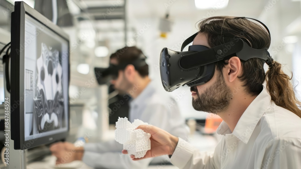 Hightech product development labs using 3D printing and virtual reality to prototype and test new products Hightech product development labs using 3D printing and virtual reality to prototype and test new products