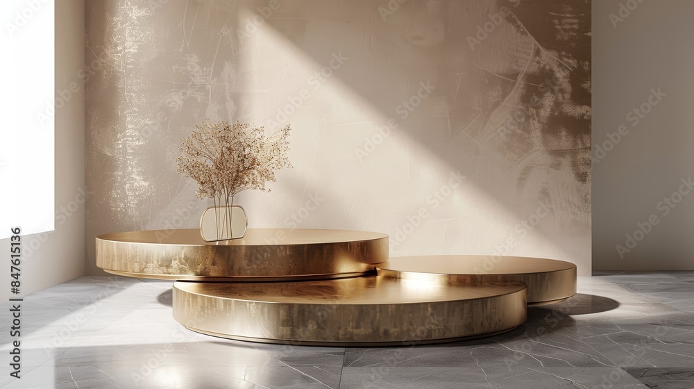 Elegant Minimalist Podium with Soft Lighting Elegant Minimalist Podium with Soft Lighting