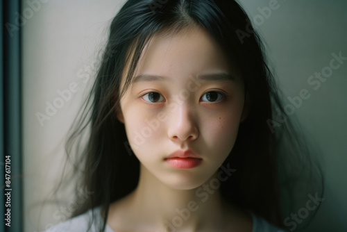 女, 女の子, 子供, 正面, モデル, カメラ目線, 柔らかい表情, アジア人, 日本人, Female, Girl, Child, Front, Model, Looking At Camera, Soft Expression, Asian, Japanese