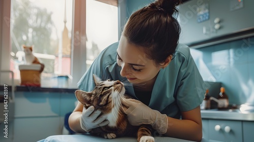 Veterinarian Examining Cont...
