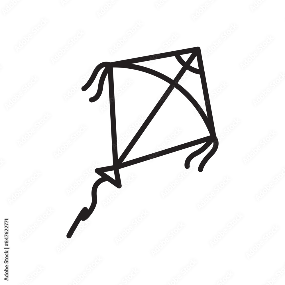Traditional Kite Icon Ideal for Makar Sankranti and Festival Celebrations Traditional Kite Icon Ideal for Makar Sankranti and Festival Celebrations