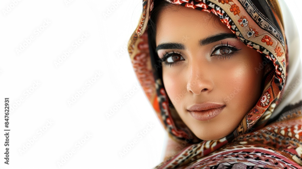 beautiful arab girl on white background beautiful arab girl on white background
