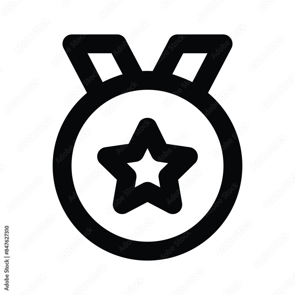 A trendy vector design of medal in modern style, an editable icon of star medal A trendy vector design of medal in modern style, an editable icon of star medal
