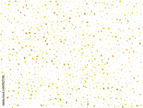 Gender Neutral Golden Rectangular Confetti