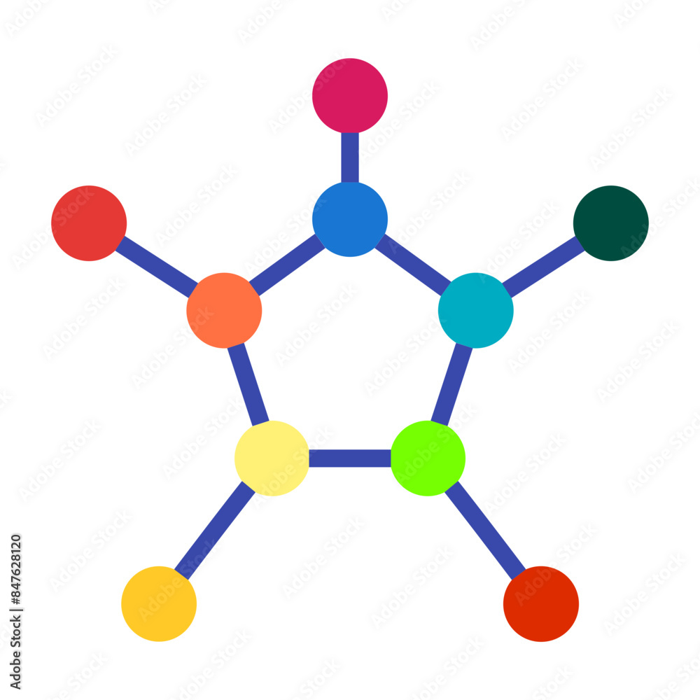 Molecules Flat icon Molecules Flat icon