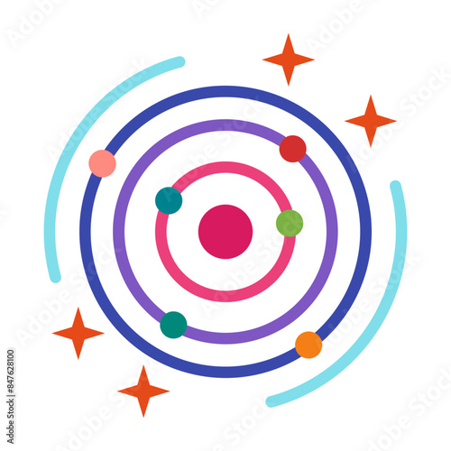 Milky way  Flat icon
