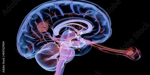 Analyze the role of the hypothalamus and limbic system in emotion and behavior. Concept neurobiology, emotion regulation, hypothalamus, limbic system, behavioral analysis, medical research, HD wallpap photo