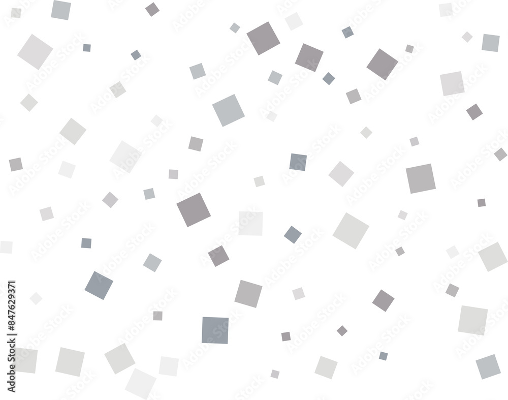 Gender Neutral Silver Square Confetti Gender Neutral Silver Square Confetti