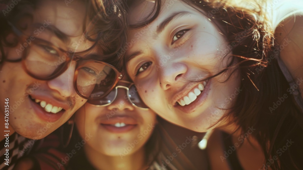 Friendship day. Happy friends. Illustration generated by ai Friendship day. Happy friends. Illustration generated by ai