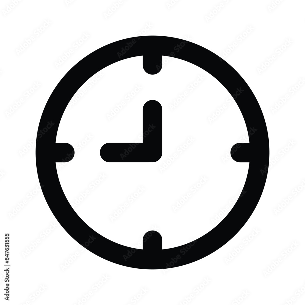 Amazing icon of clock in modern design style Amazing icon of clock in modern design style