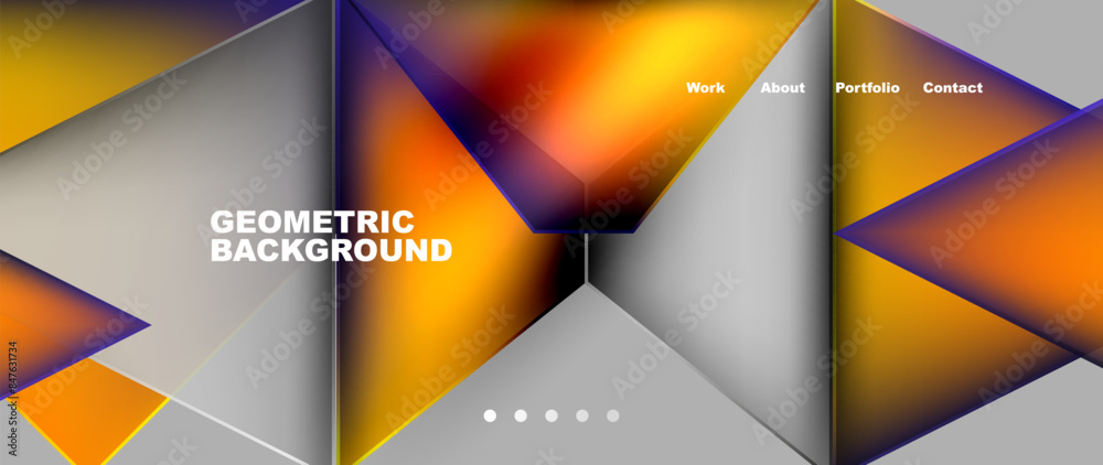 Flowing bright neon gradients geometric abstract background with triangles and lines. Fluid color pattern of color liquid gradient background for wallpaper, banner, background, card, landing page Flowing bright neon gradients geometric abstract background with triangles and lines. Fluid color pattern of color liquid gradient background for wallpaper, banner, background, card, landing page