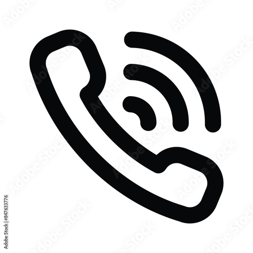 Phone, receiver, telephone vector design, pixel perfect icon