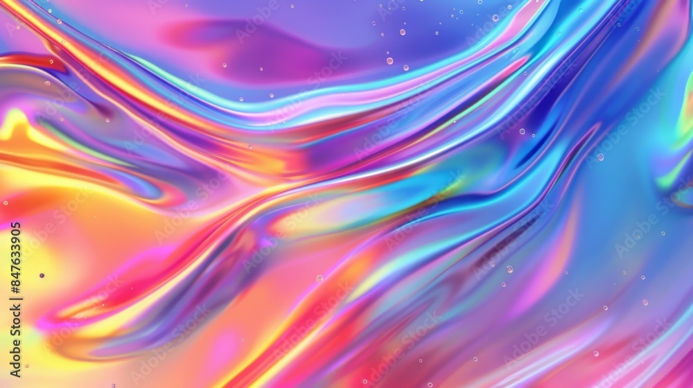 Holographic gradient background illustration generated by ai Holographic gradient background illustration generated by ai