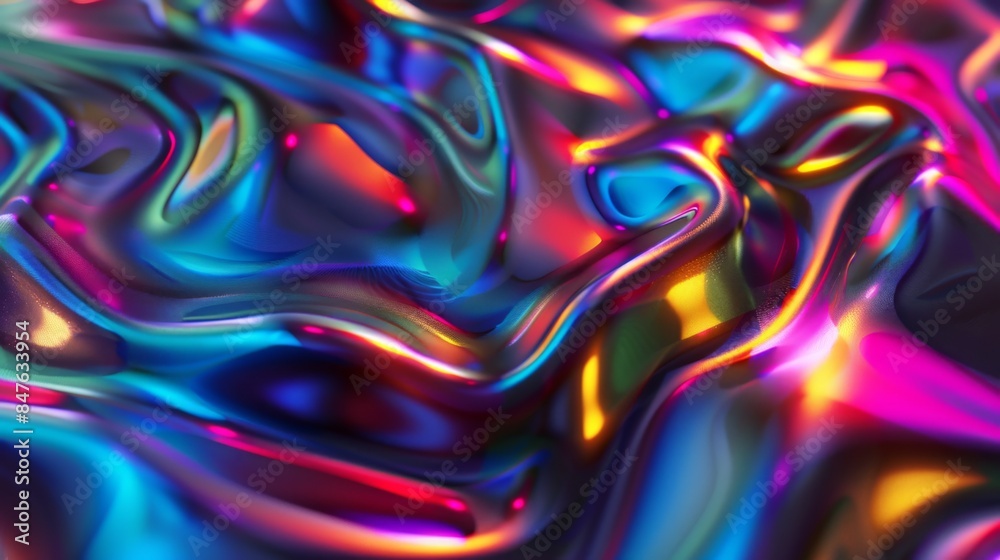 Obraz premium Holographic gradient background illustration generated by ai