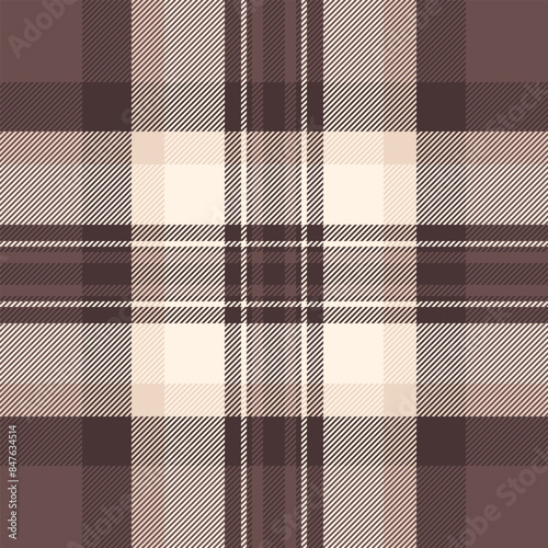 Check seamless texture of vector textile tartan with a fabric plaid pattern background.