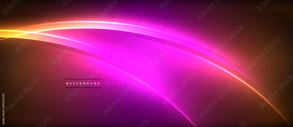 Neon glowing circle rays, light round lines in the dark, planet style neon wave lines. Energetic electric concept design for wallpaper, banner, background Neon glowing circle rays, light round lines in the dark, planet style neon wave lines. Energetic electric concept design for wallpaper, banner, background
