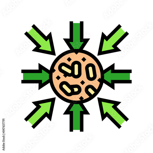import wood pellets color icon vector. import wood pellets sign. isolated symbol illustration