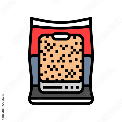 granules wood pellets color icon vector. granules wood pellets sign. isolated symbol illustration