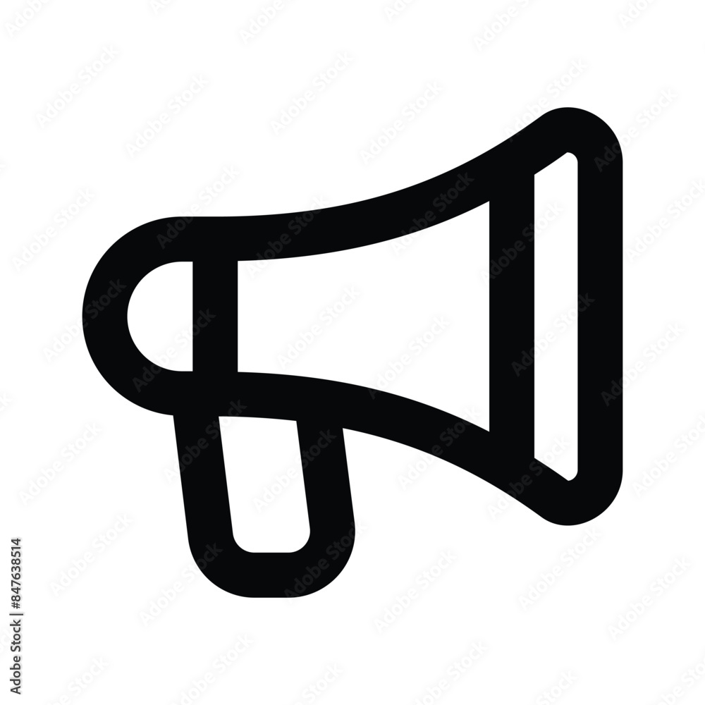 Icon of megaphone in editable style, a customizable vector of loudspeaker Icon of megaphone in editable style, a customizable vector of loudspeaker
