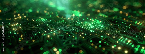 Green abstract cirBlue abstract circuit board technology backgroundcuit board background © Usman