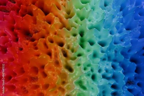 3d abstract wave flow. 3d digital background wave, wave wallpaper, 3d color chart