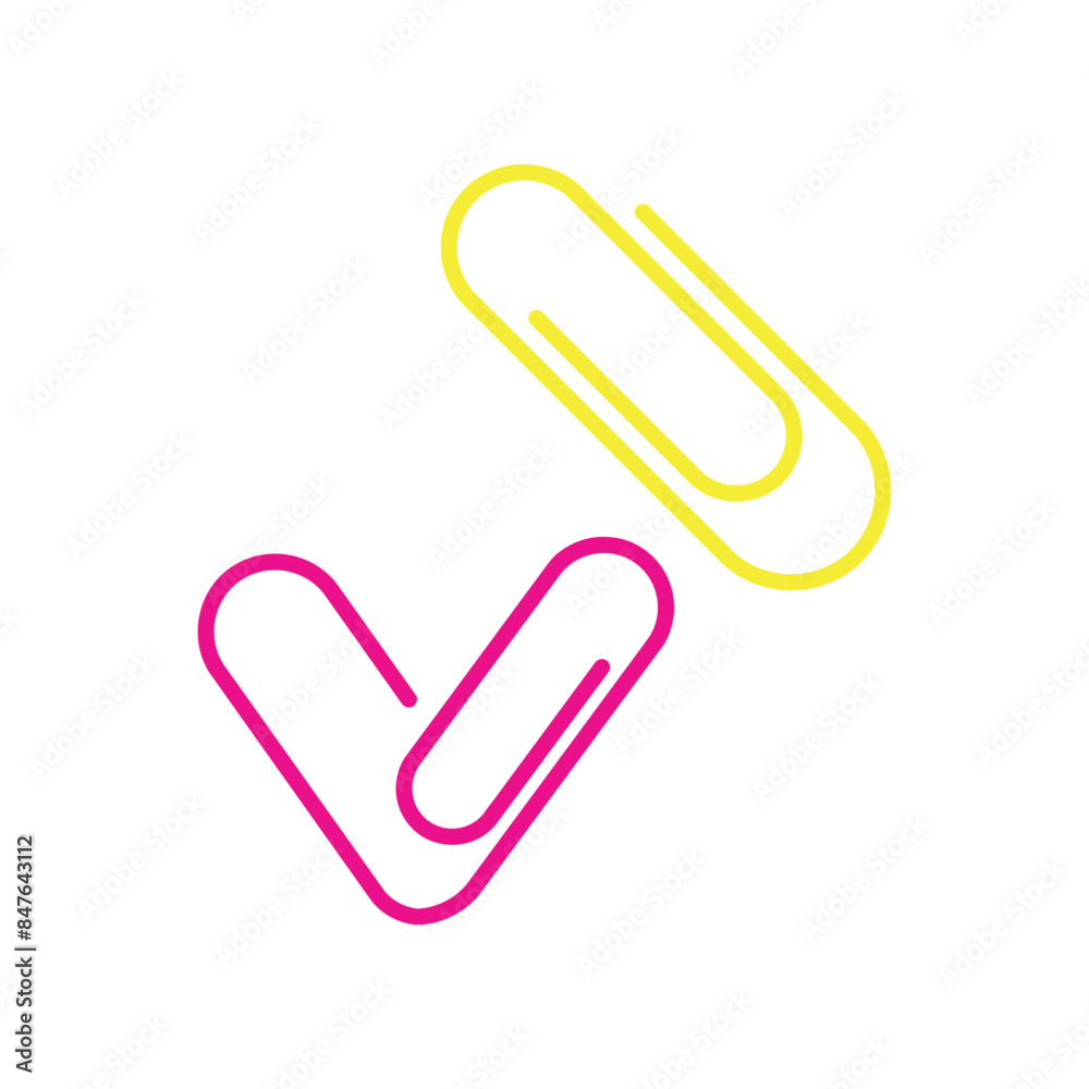 Obraz premium Back to School Paperclips