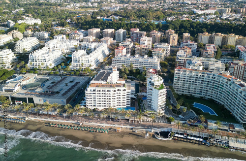 Aerial view of Marbella, Andalusia. Southern Spain