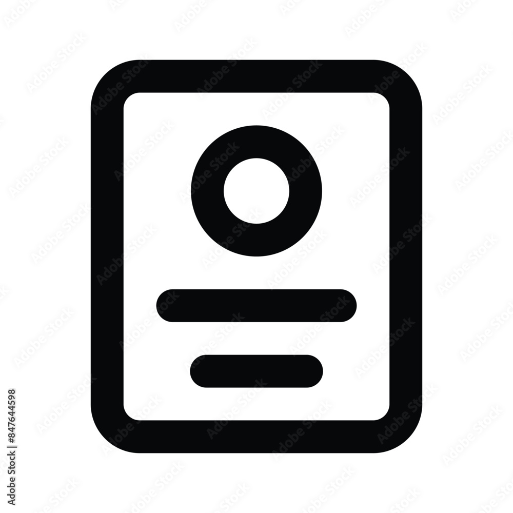 Take a look at creative icon of resume, user profile vector Take a look at creative icon of resume, user profile vector