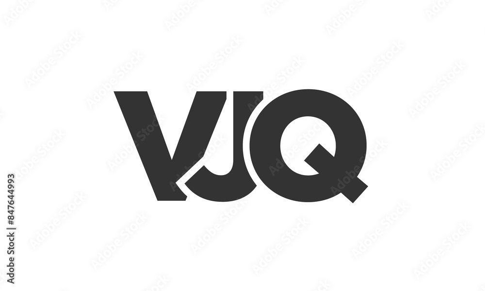VJQ logo design template with strong and modern bold text. Initial based vector logotype featuring simple and minimal typography. Trendy company identity. VJQ logo design template with strong and modern bold text. Initial based vector logotype featuring simple and minimal typography. Trendy company identity.