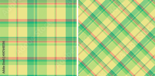 Textile seamless texture of pattern tartan plaid with a check vector fabric background. Set in rainbow colors for luxury modern curtain designs living room.